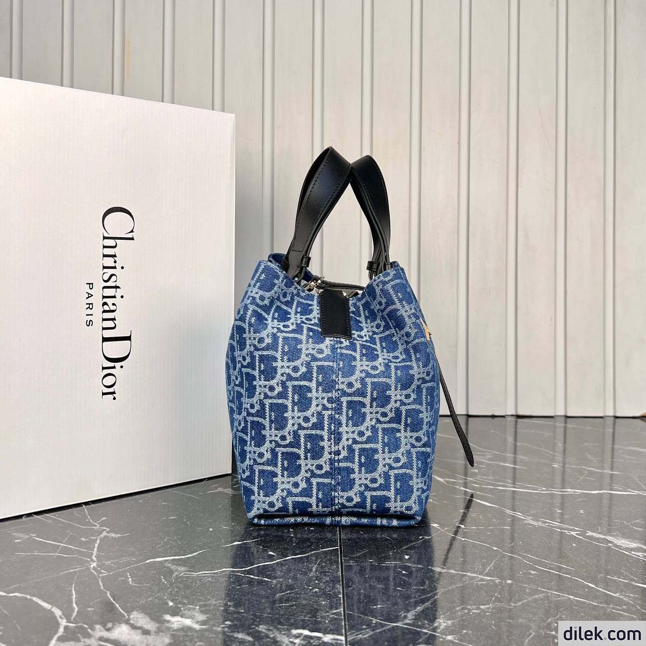 Dior Medium Toujours Bag Blue Denim