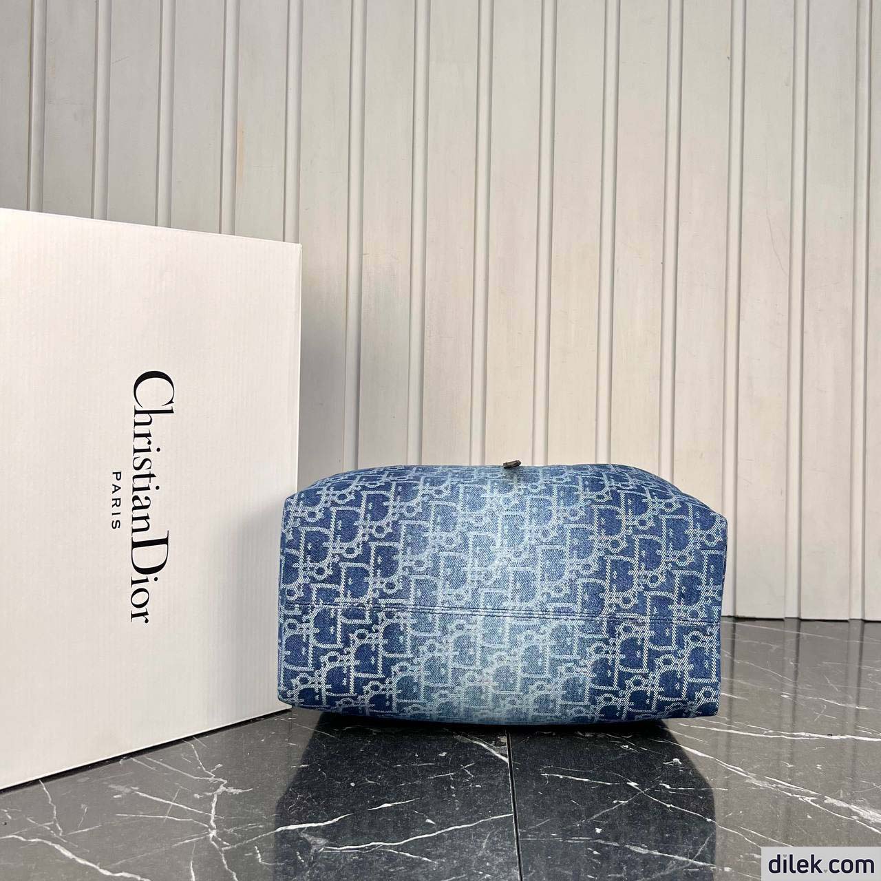 Dior Medium Toujours Bag Blue Denim