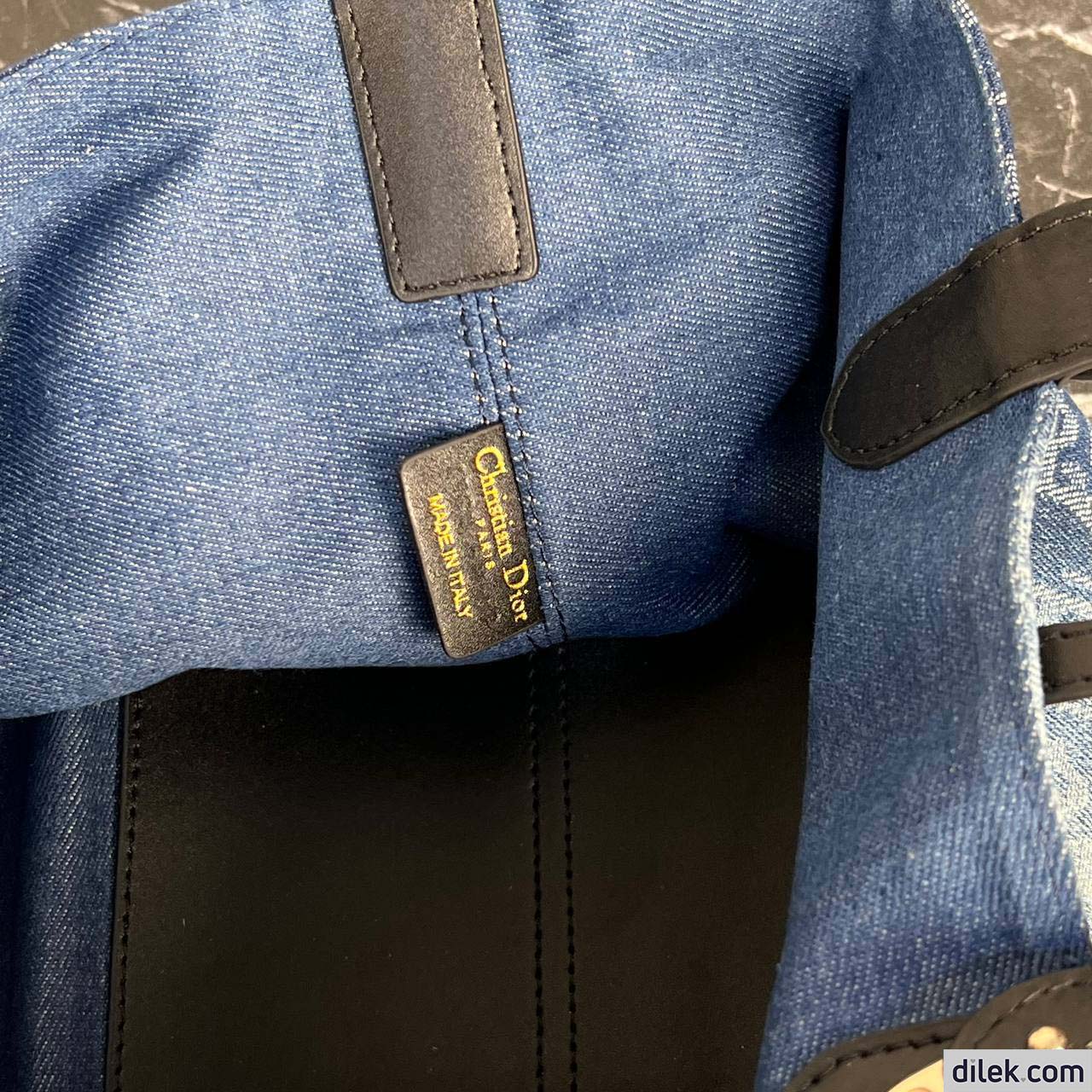 Dior Medium Toujours Bag Blue Denim
