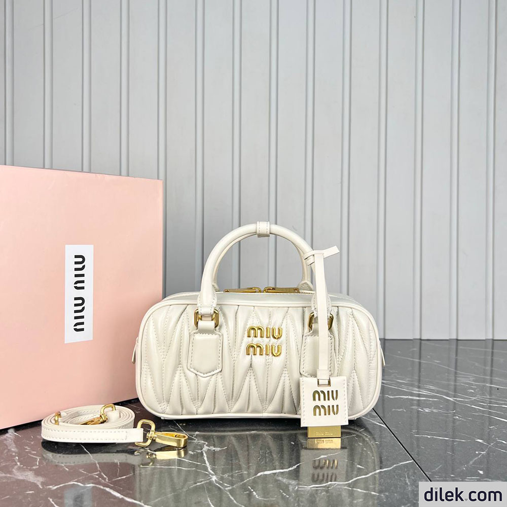 Miu Miu Arcadie Matelasse Nappa Leather Bag