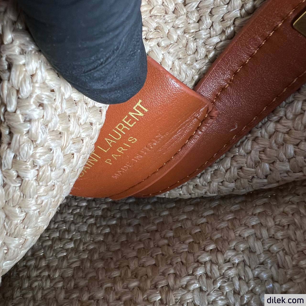 Saint Laurent Le 37 Raffia Bucket Bag