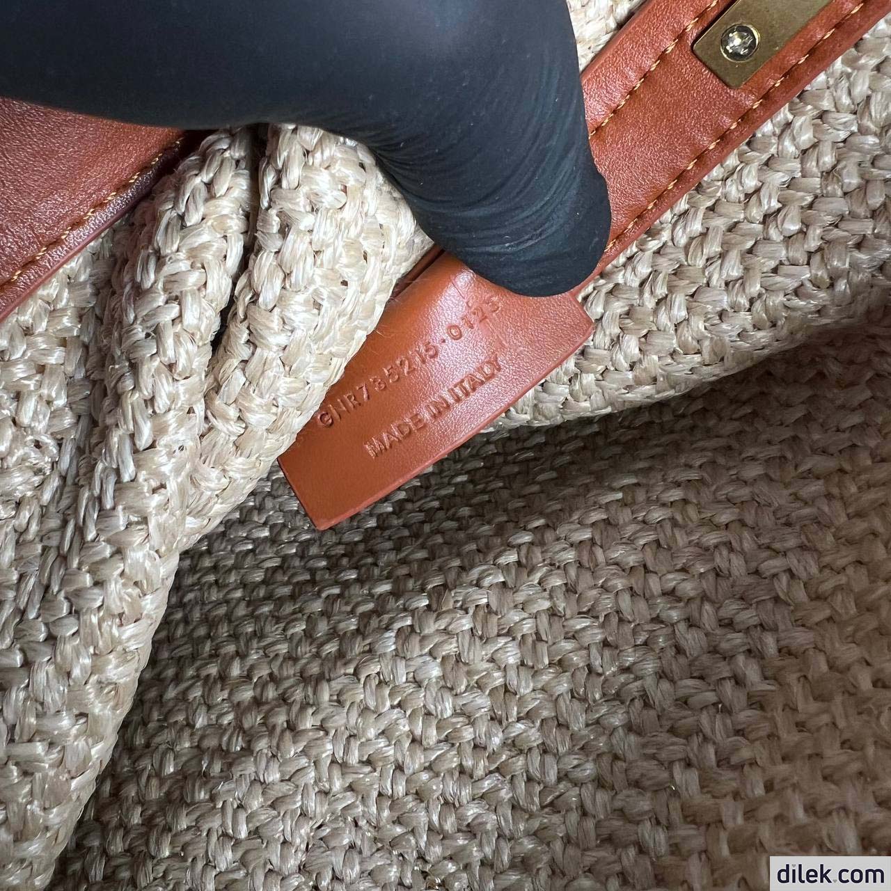 Saint Laurent Le 37 Raffia Bucket Bag