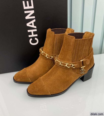 Chanel Women Suede Boot