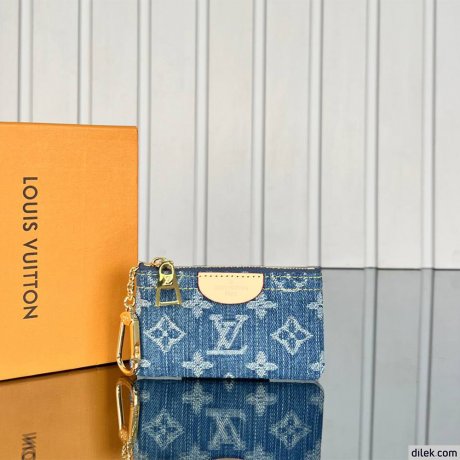 Louis Vuitton Key Pouch Monogram Denim