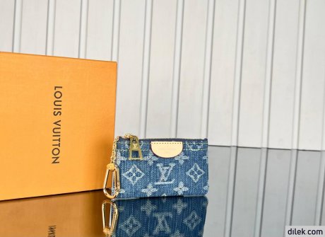 Louis Vuitton Key Pouch Monogram Denim