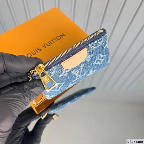 Louis Vuitton Key Pouch Monogram Denim
