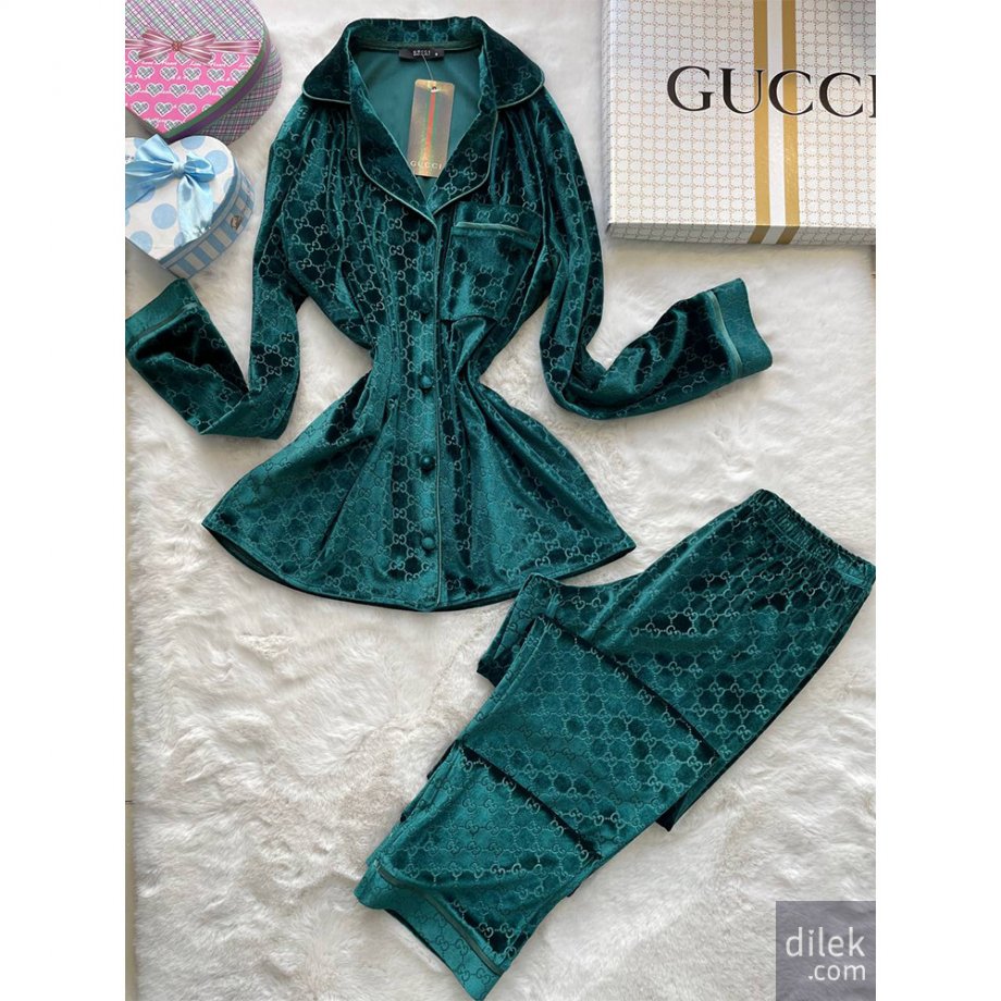 Gucci Women Velvet Pajamas