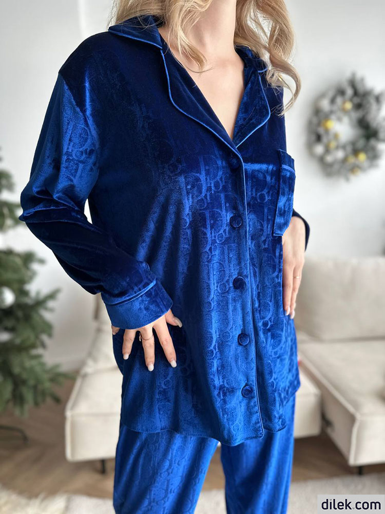 Dior Women Velvet Pajamas