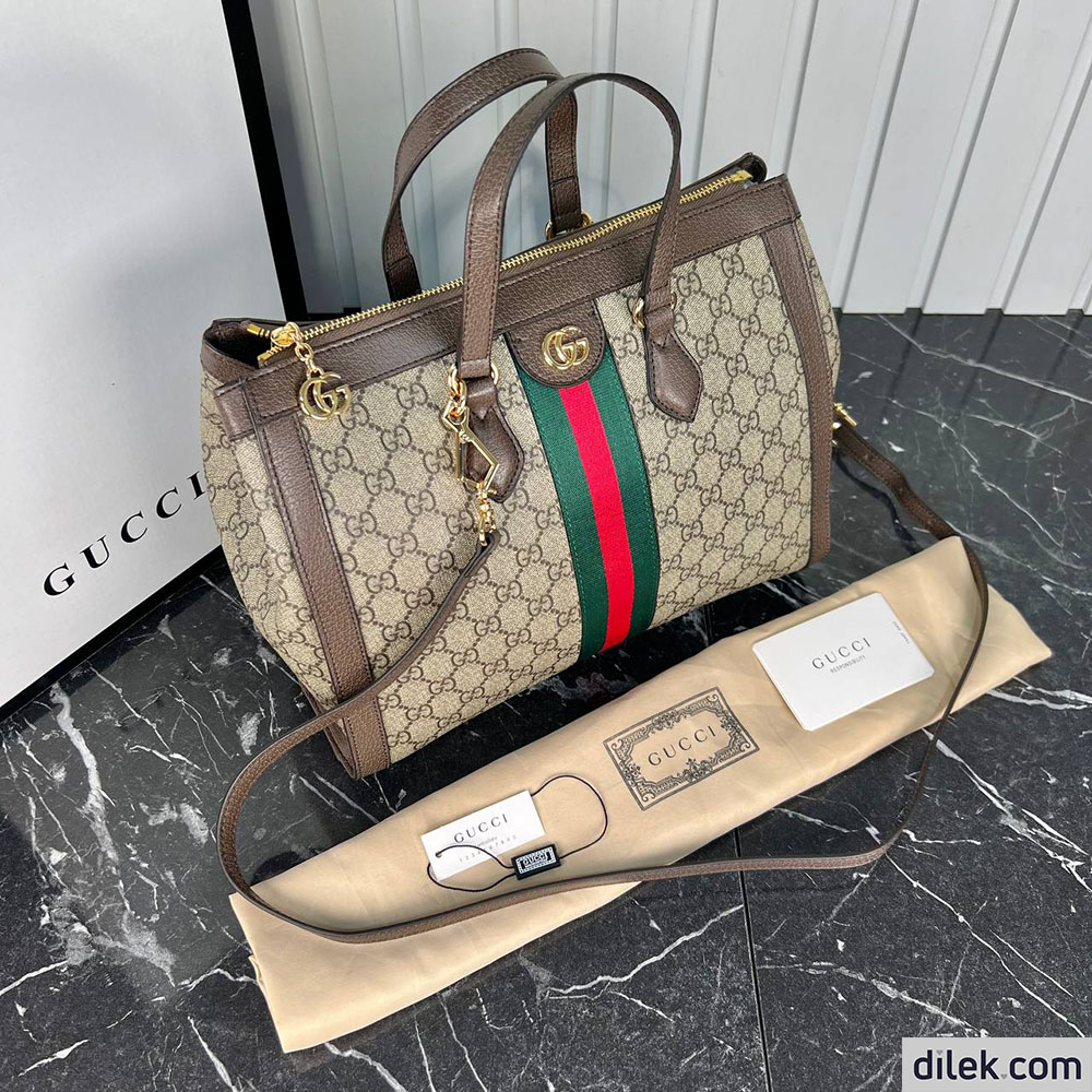 Gucci GG Supreme Ophidia Medium Tote Bag