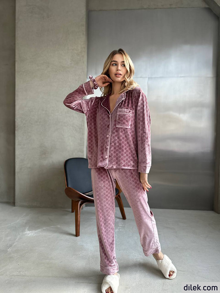 Gucci Women Velvet Pajamas