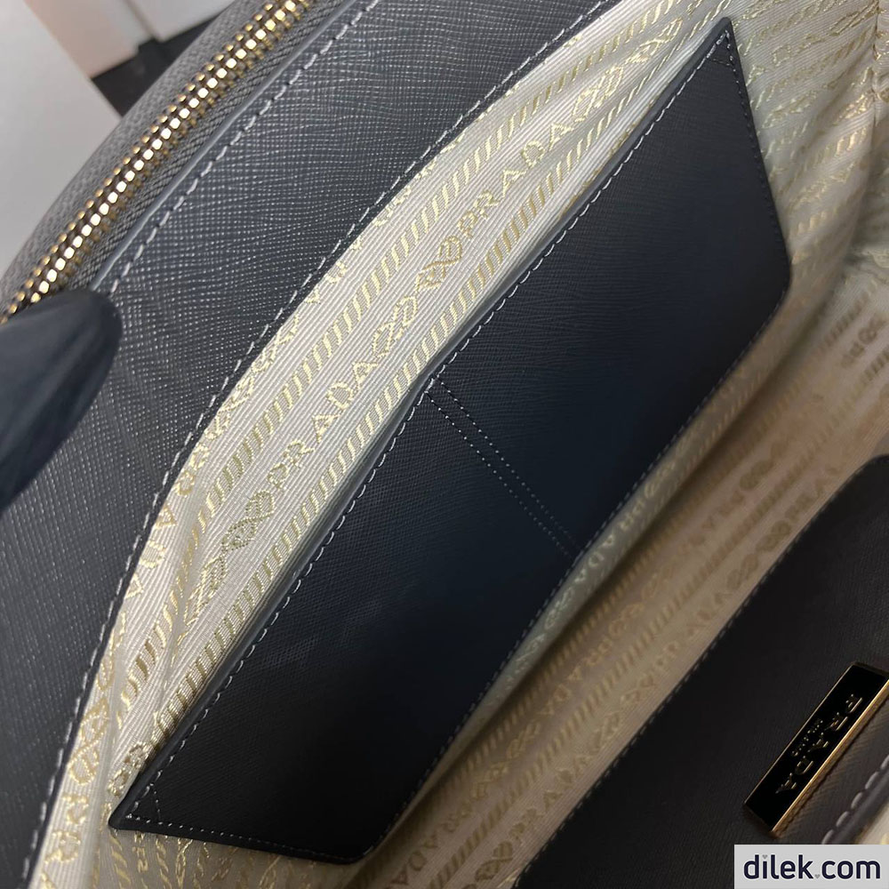 Prada Medium Saffiano Leather Double Prada Bag