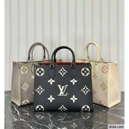Louis Vuitton Onthego MM Bicolor Monogram Empreinte Leather
