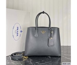 Prada Double Leather Medium Bag