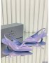 Prada Triangle Patch Slingback Pumps